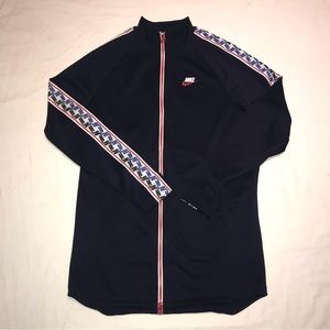 Nike Full Zip Up Track Jacket Blue Mens Size Small
